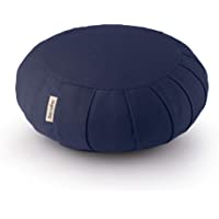 basaho Classic Zafu Cojín de Meditación | Algodón Orgánico (Certificación Gots) | Cáscara de Trigo Sarraceno | Funda…